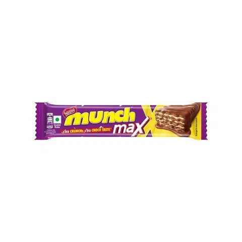 Nestle Munch Max, Coated, Crunchy Wafer Chocolate