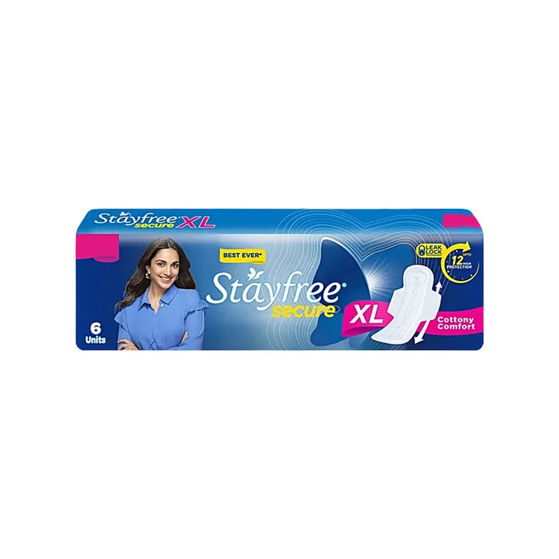 Stayfree Secure Cottony Soft Sanitary Pads (Extra Large Wings)