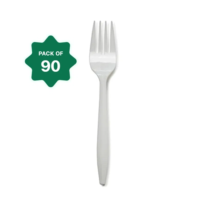 Disposable Plastic Fork Spoon (Kata Chamcha)