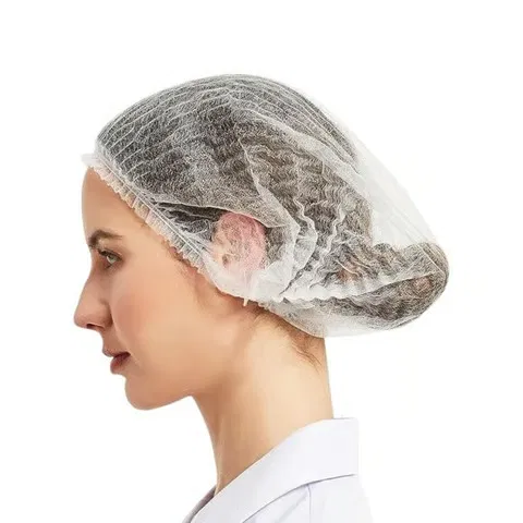 Disposable Bouffant White Caps (100pcs)