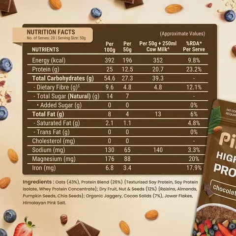 Pintola High Protein Oats (Dark Chocolate)