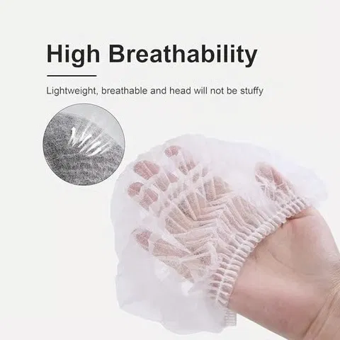 Disposable Bouffant White Caps (100pcs)