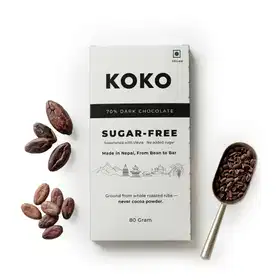 KOKO 70% Cocoa Sugar Free Chocolate - Vhandar