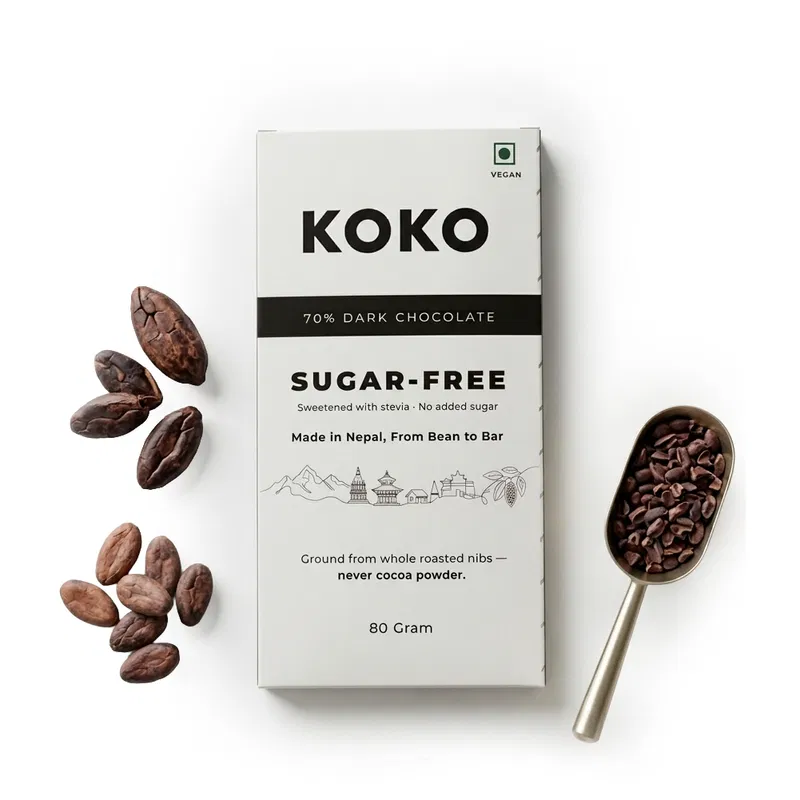 KOKO 70% Cocoa Sugar Free Chocolate