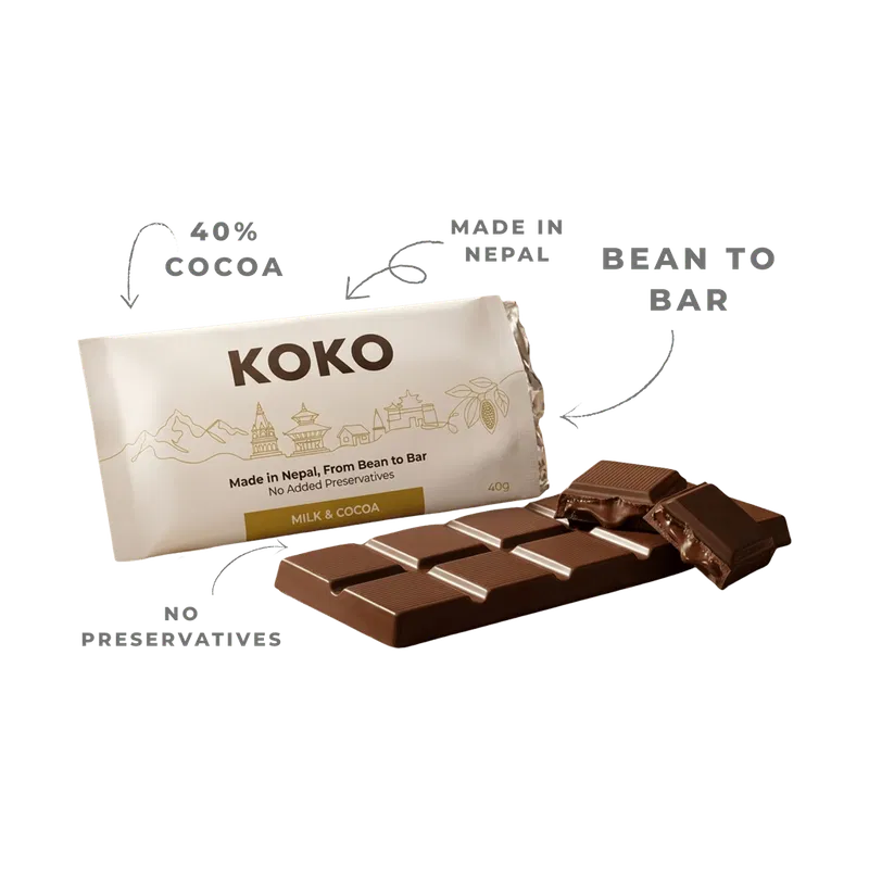 KOKO 70% Milk & Cocoa Chocolate