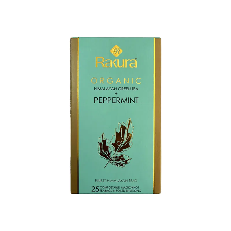 Rakura Organic Pepprermint Himalayan Green Tea