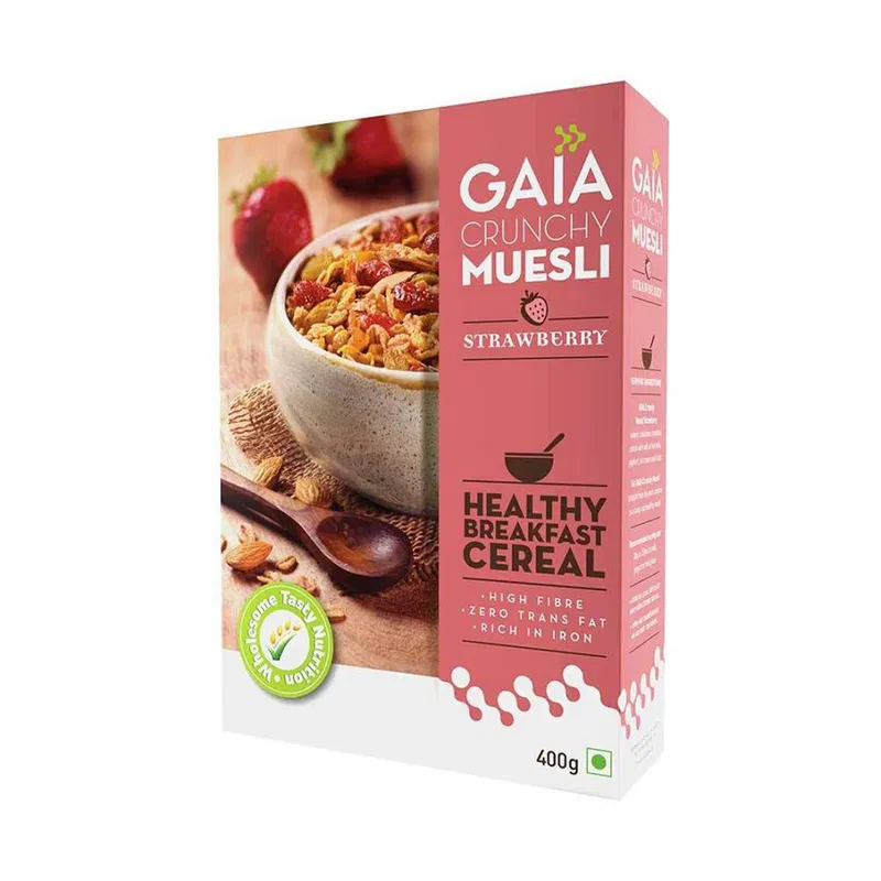 Gaia Crunchy Muesli Strawberry