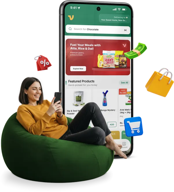 Seller browsing the Vhandar app