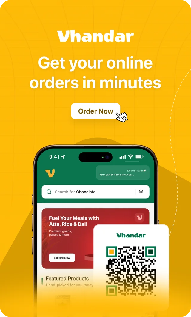 Vhandar: get your online orders in minutes. Order now.
